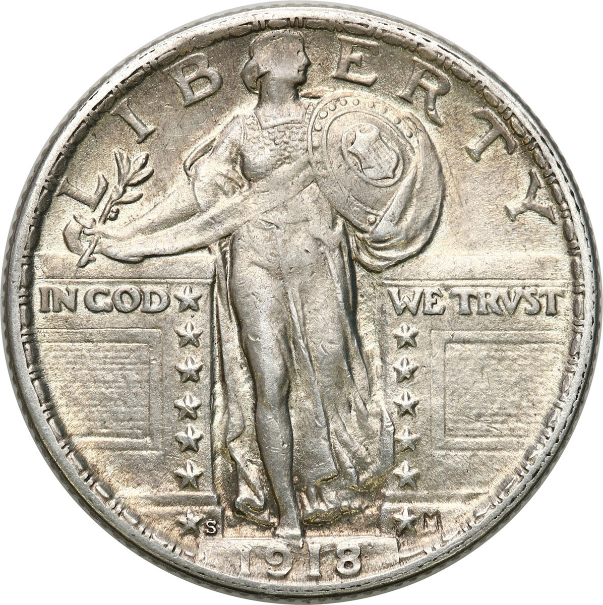 USA. 1/4 dolara 1918 S, San Francisco